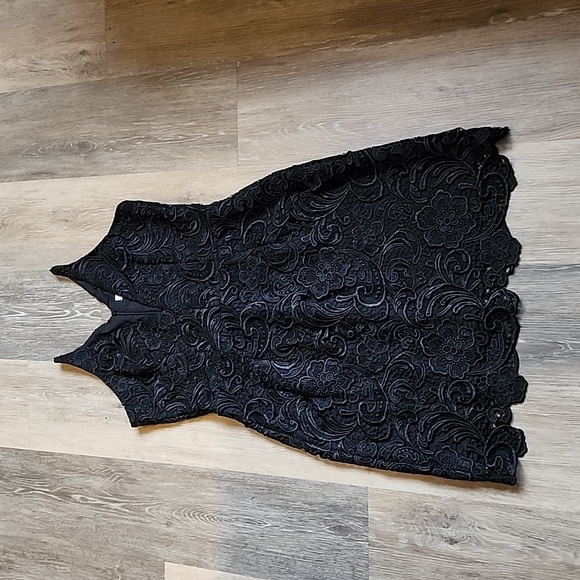 DRESS THE POPULATION BLACK DRESS - Picture 1 of 13